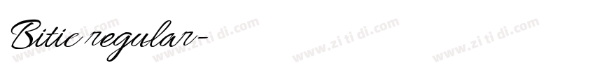 Bitic regular字体转换